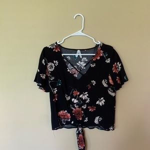 Floral crop top
